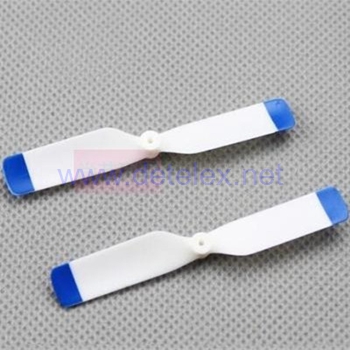 XK-K123 AS350 wltoys V931 helicopter parts 1pc tail blade (blue-white) - Click Image to Close